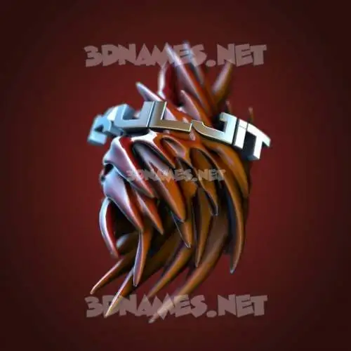 kuljit in Red Twisted style - 3D name wallpaper