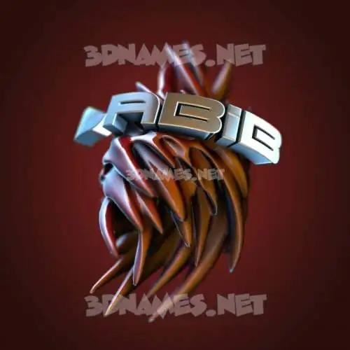 labib in Red Twisted style - 3D name wallpaper