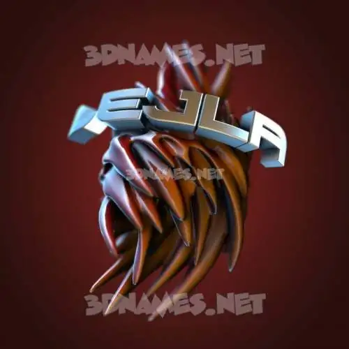 lejla in Red Twisted style - 3D name wallpaper