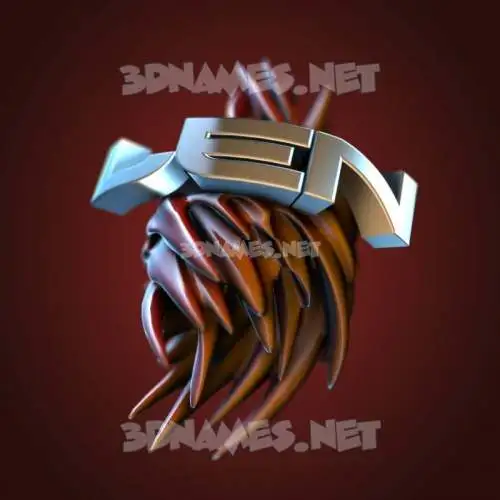 len in Red Twisted style - 3D name wallpaper