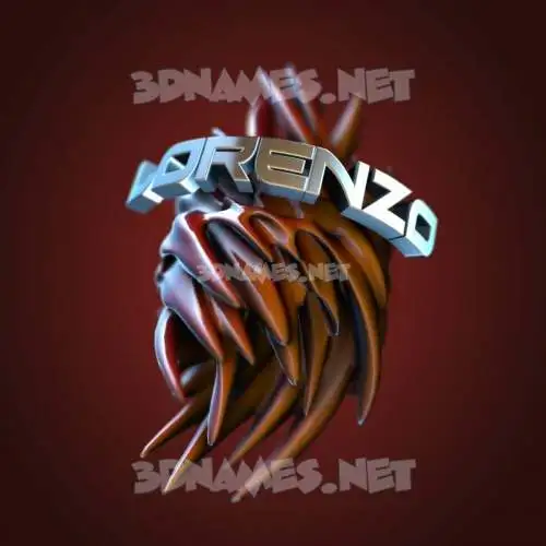 lorenzo in Red Twisted style - 3D name wallpaper lorenzo in Red Twisted style - 3D name wallpaper