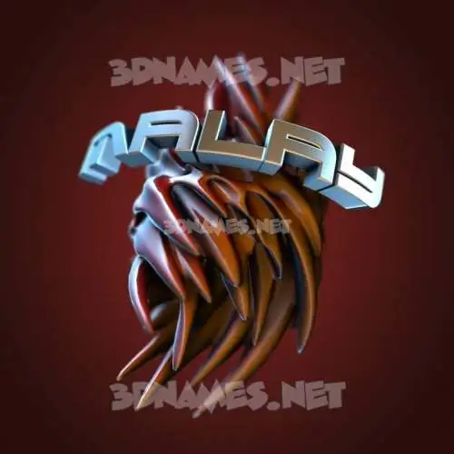 malay in Red Twisted style - 3D name wallpaper malay in Red Twisted style - 3D name wallpaper