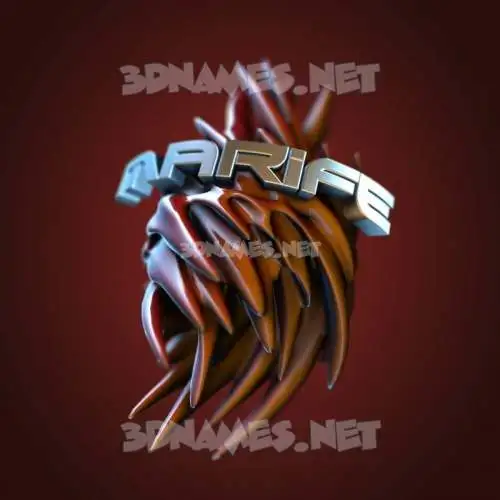 marife in Red Twisted style - 3D name wallpaper marife in Red Twisted style - 3D name wallpaper