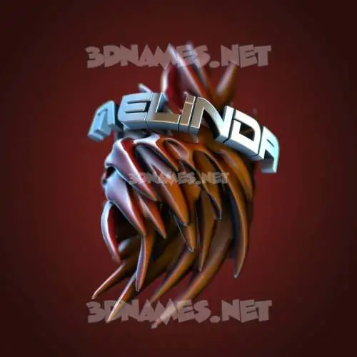 melinda in Red Twisted style - 3D name wallpaper melinda in Red Twisted style - 3D name wallpaper