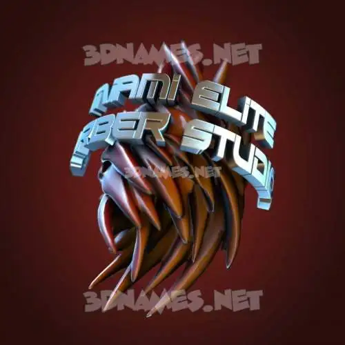 miami elite barber studios in Red Twisted style - 3D name wallpaper miami elite barber studios in Red Twisted style - 3D name wallpaper