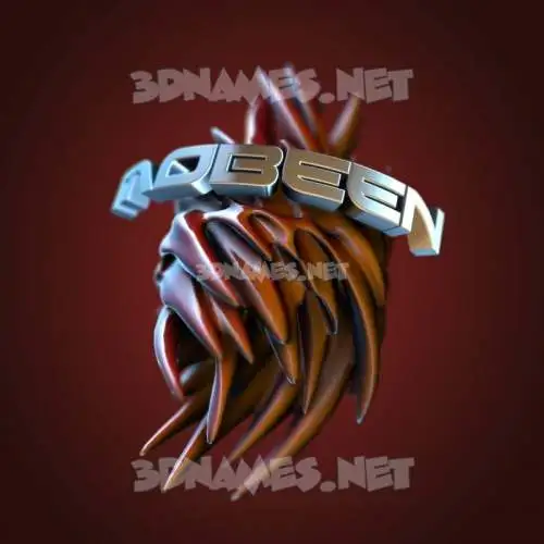 mobeen in Red Twisted style - 3D name wallpaper