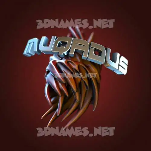 muqadus in Red Twisted style - 3D name wallpaper muqadus in Red Twisted style - 3D name wallpaper