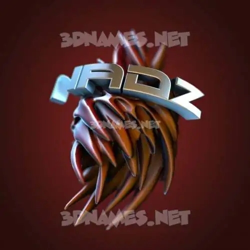 nadz in Red Twisted style - 3D name wallpaper nadz in Red Twisted style - 3D name wallpaper