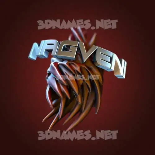 nagveni in Red Twisted style - 3D name wallpaper nagveni in Red Twisted style - 3D name wallpaper