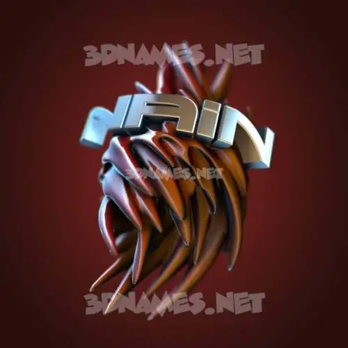 nain in Red Twisted style - 3D name wallpaper nain in Red Twisted style - 3D name wallpaper