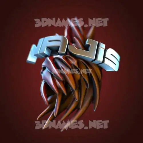 najis in Red Twisted style - 3D name wallpaper najis in Red Twisted style - 3D name wallpaper