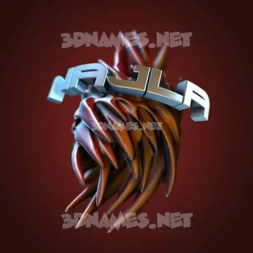 najla in Red Twisted style - 3D name wallpaper najla in Red Twisted style - 3D name wallpaper