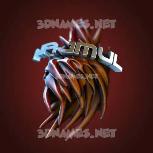 najmul in Red Twisted style - 3D name wallpaper najmul in Red Twisted style - 3D name wallpaper