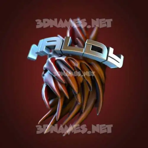 naldy in Red Twisted style - 3D name wallpaper naldy in Red Twisted style - 3D name wallpaper