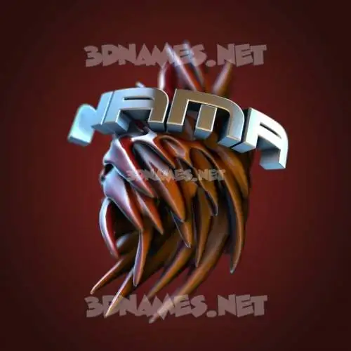 nama in Red Twisted style - 3D name wallpaper nama in Red Twisted style - 3D name wallpaper