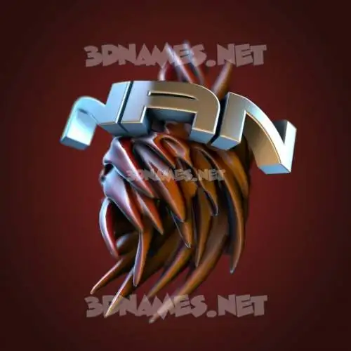nan in Red Twisted style - 3D name wallpaper nan in Red Twisted style - 3D name wallpaper