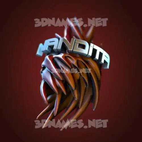 nandita in Red Twisted style - 3D name wallpaper nandita in Red Twisted style - 3D name wallpaper
