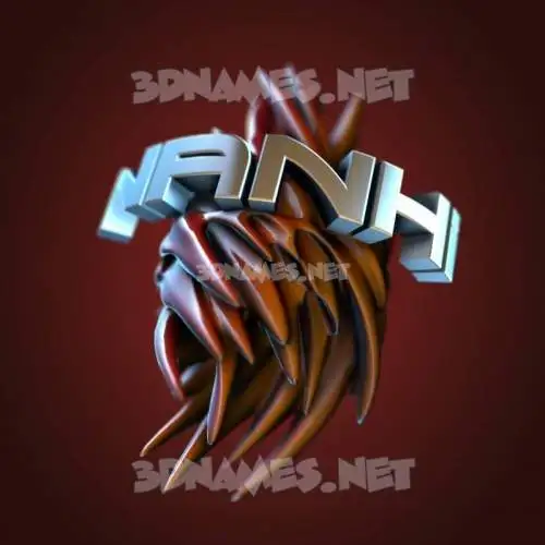 nanhi in Red Twisted style - 3D name wallpaper nanhi in Red Twisted style - 3D name wallpaper