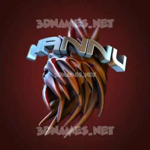 nannu in Red Twisted style - 3D name wallpaper nannu in Red Twisted style - 3D name wallpaper