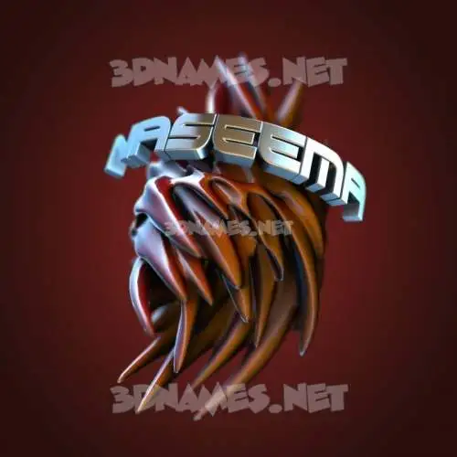 naseema in Red Twisted style - 3D name wallpaper naseema in Red Twisted style - 3D name wallpaper