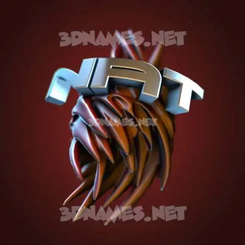nat in Red Twisted style - 3D name wallpaper nat in Red Twisted style - 3D name wallpaper