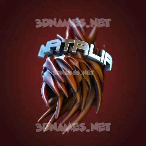 natalia in Red Twisted style - 3D name wallpaper natalia in Red Twisted style - 3D name wallpaper