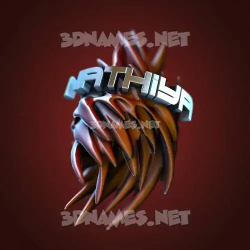 nathiya in Red Twisted style - 3D name wallpaper nathiya in Red Twisted style - 3D name wallpaper