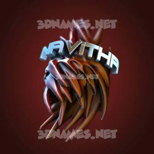 navitha in Red Twisted style - 3D name wallpaper navitha in Red Twisted style - 3D name wallpaper