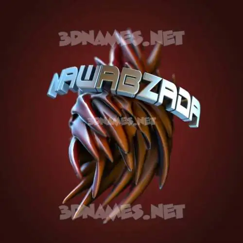 nawabzada in Red Twisted style - 3D name wallpaper nawabzada in Red Twisted style - 3D name wallpaper