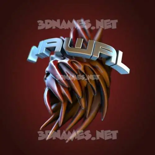 nawal in Red Twisted style - 3D name wallpaper nawal in Red Twisted style - 3D name wallpaper