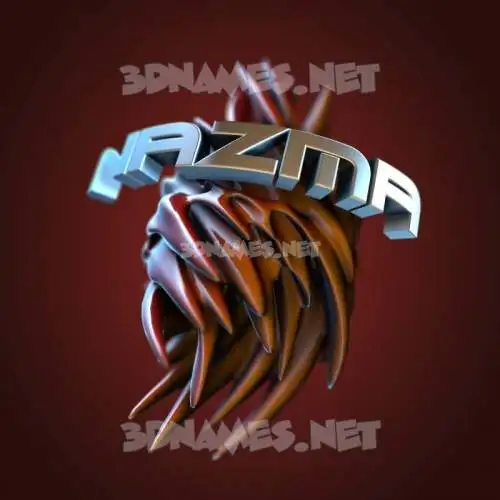 nazma in Red Twisted style - 3D name wallpaper nazma in Red Twisted style - 3D name wallpaper