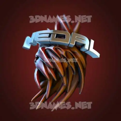 nedal in Red Twisted style - 3D name wallpaper nedal in Red Twisted style - 3D name wallpaper
