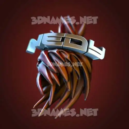 nedy in Red Twisted style - 3D name wallpaper nedy in Red Twisted style - 3D name wallpaper
