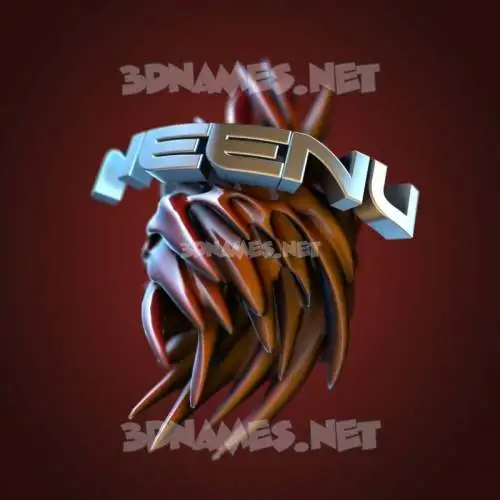 neenu in Red Twisted style - 3D name wallpaper neenu in Red Twisted style - 3D name wallpaper