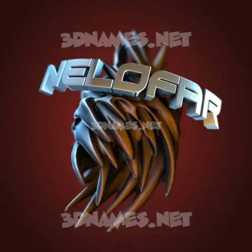 nelofar in Red Twisted style - 3D name wallpaper nelofar in Red Twisted style - 3D name wallpaper