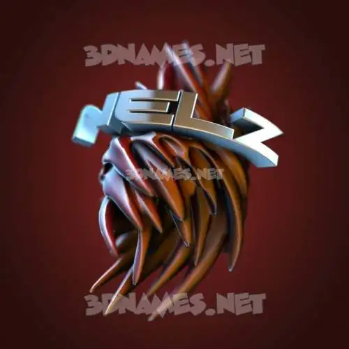 nelz in Red Twisted style - 3D name wallpaper nelz in Red Twisted style - 3D name wallpaper