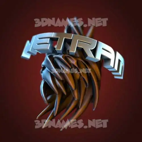 netram in Red Twisted style - 3D name wallpaper