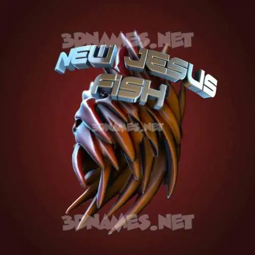 new jesus fish in Red Twisted style - 3D name wallpaper new jesus fish in Red Twisted style - 3D name wallpaper