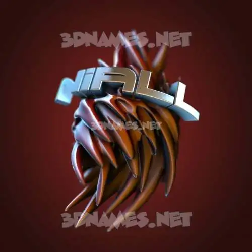 niall in Red Twisted style - 3D name wallpaper niall in Red Twisted style - 3D name wallpaper