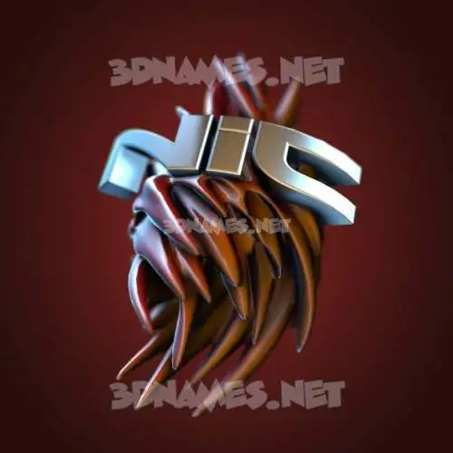 nic in Red Twisted style - 3D name wallpaper nic in Red Twisted style - 3D name wallpaper