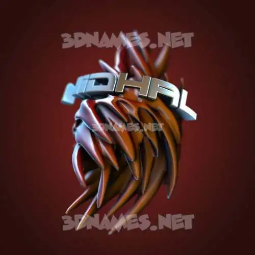 nidhal in Red Twisted style - 3D name wallpaper nidhal in Red Twisted style - 3D name wallpaper