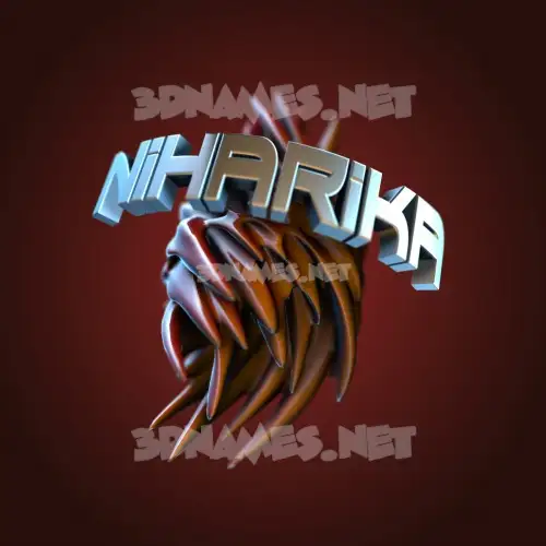niharika in Red Twisted style - 3D name wallpaper niharika in Red Twisted style - 3D name wallpaper