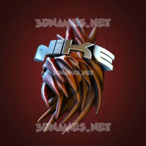 nike in Red Twisted style - 3D name wallpaper nike in Red Twisted style - 3D name wallpaper