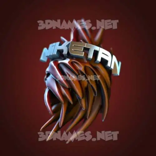 niketan in Red Twisted style - 3D name wallpaper niketan in Red Twisted style - 3D name wallpaper