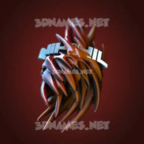 nikhil in Red Twisted style - 3D name wallpaper
