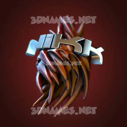 nikk in Red Twisted style - 3D name wallpaper nikk in Red Twisted style - 3D name wallpaper