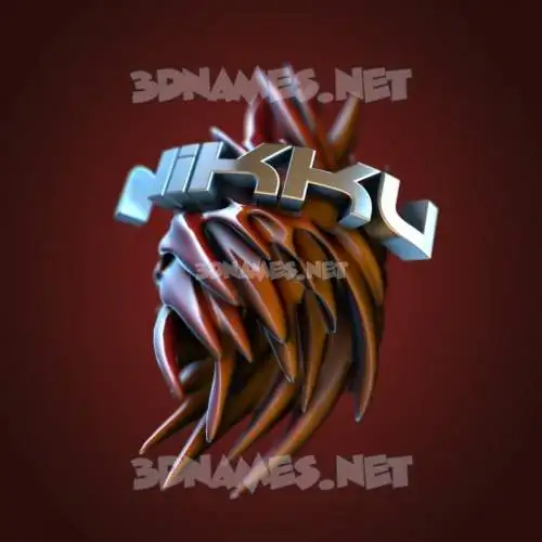 nikku in Red Twisted style - 3D name wallpaper nikku in Red Twisted style - 3D name wallpaper