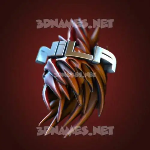 nila in Red Twisted style - 3D name wallpaper nila in Red Twisted style - 3D name wallpaper