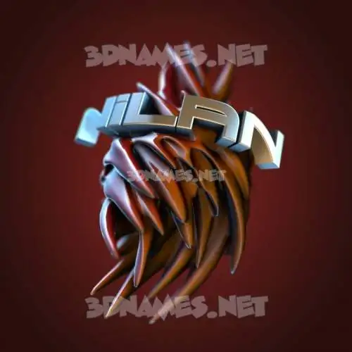 nilan in Red Twisted style - 3D name wallpaper nilan in Red Twisted style - 3D name wallpaper