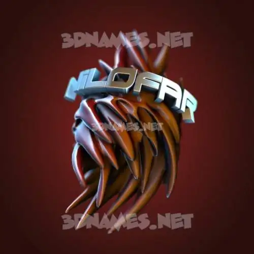 nilofar in Red Twisted style - 3D name wallpaper nilofar in Red Twisted style - 3D name wallpaper